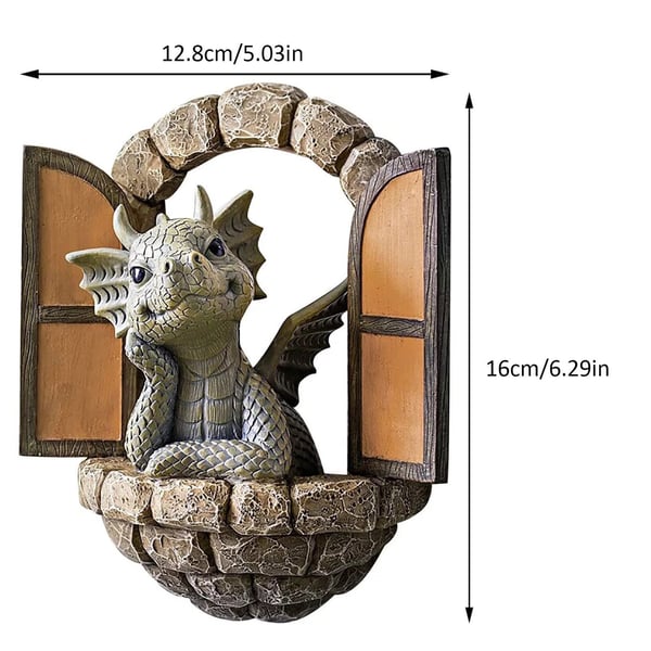 Cute Baby Dragon Garden Statue