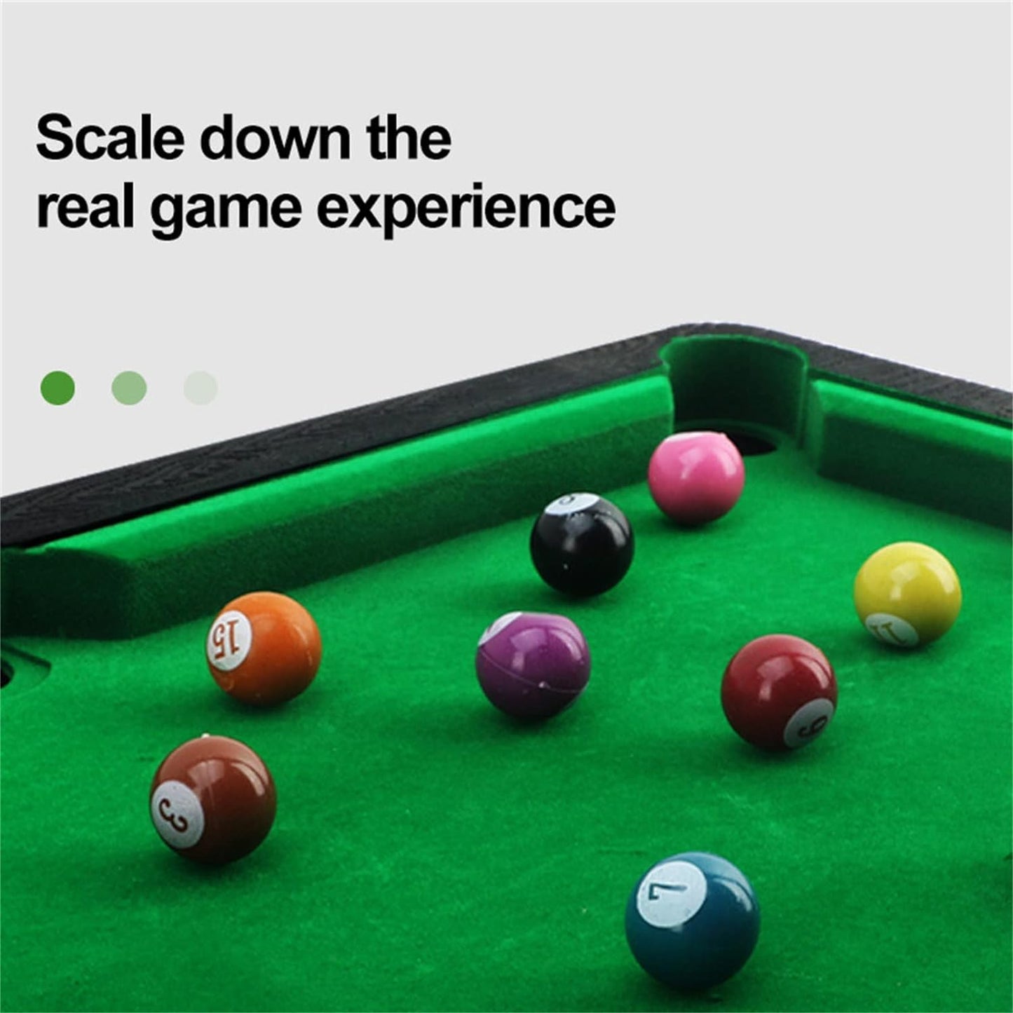 Premium Tabletop Billiards Mini Snooker Game Set