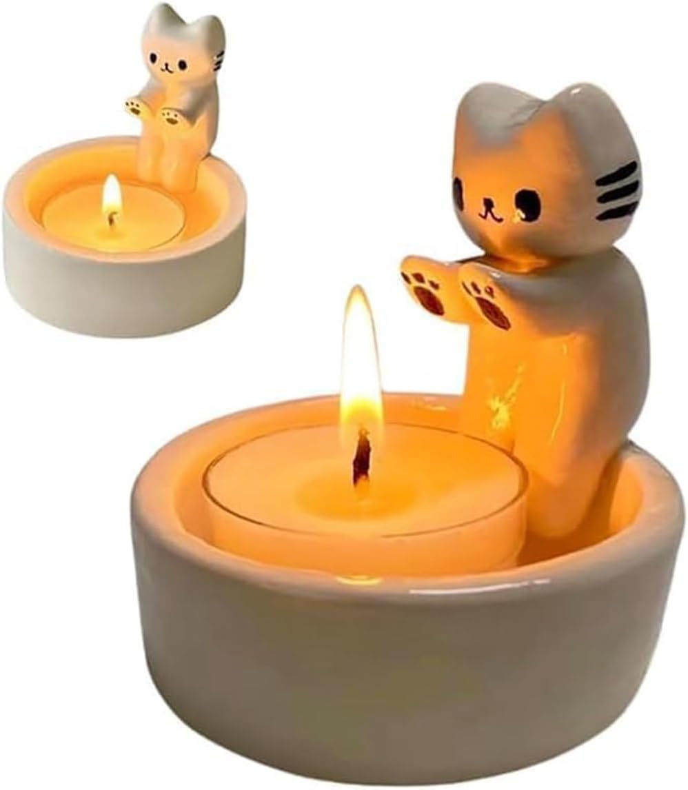 Cute Cat Candle Holder