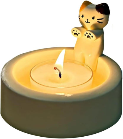 Cute Cat Candle Holder