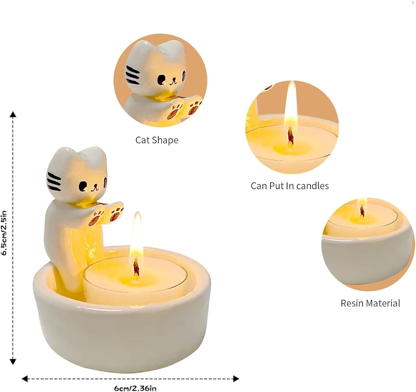 Cute Cat Candle Holder