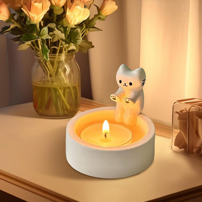 Cute Cat Candle Holder