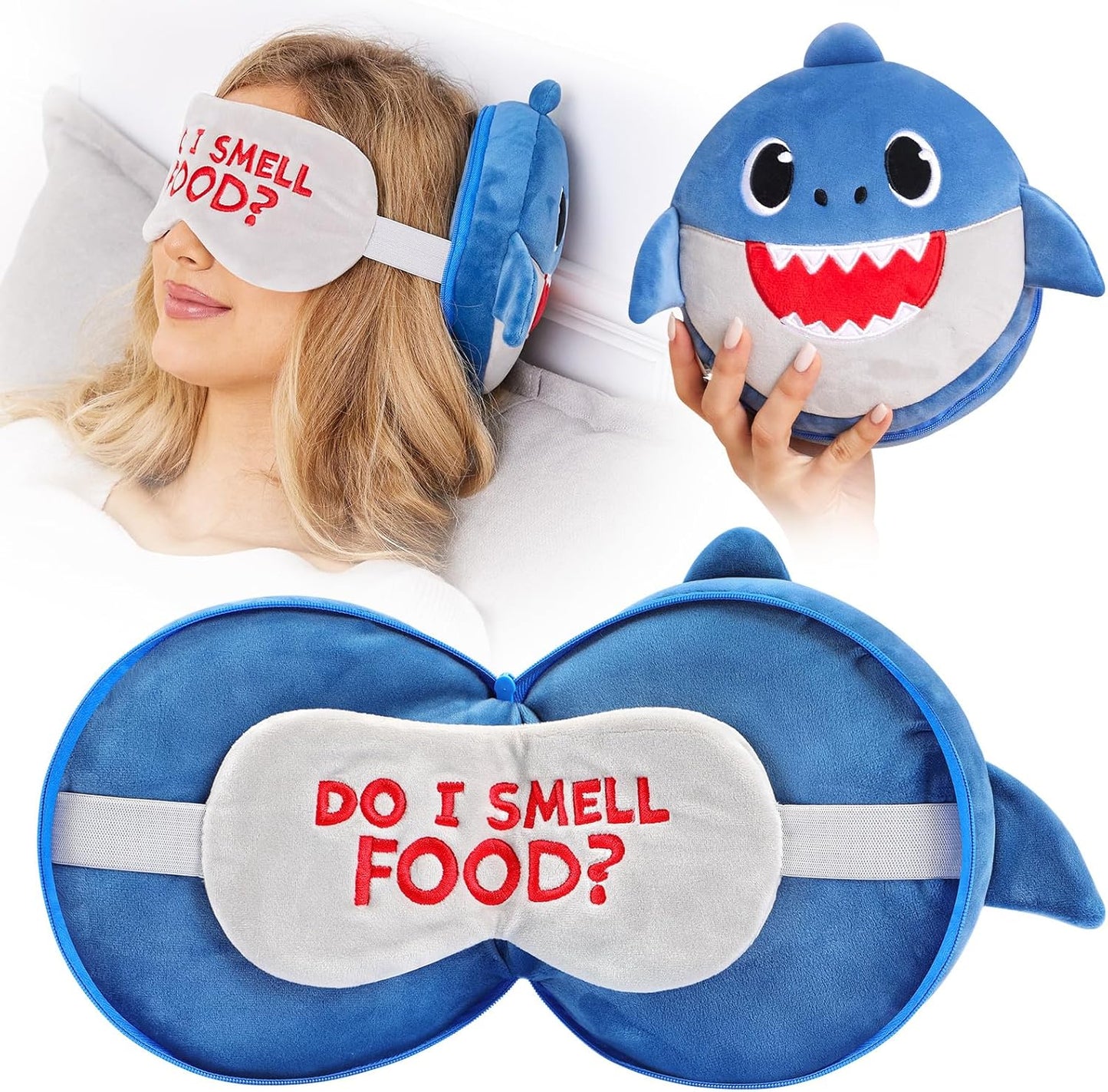 Loveable Cartoon Functional Travel 2-in-1 Eye Mask - Portable and Versatile