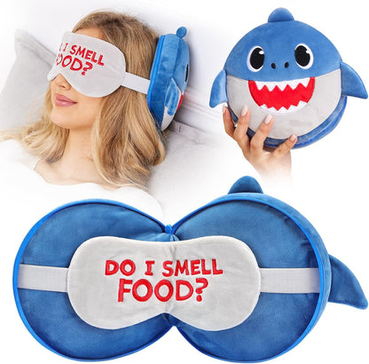 Loveable Cartoon Functional Travel 2-in-1 Eye Mask - Portable and Versatile