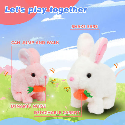 Educational Interactive Bunny Toy Can Walk And Talk