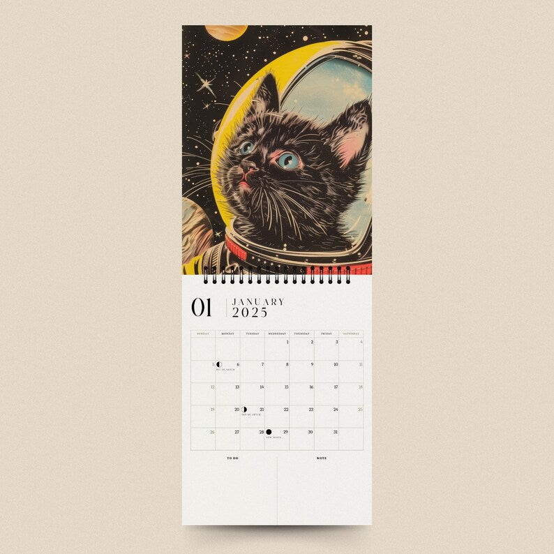 👩‍🚀Space Cats 2025 Calendar😺