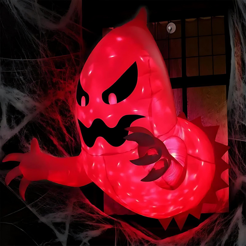 Ghost--LED inflatable ghosts create spooky Halloween decorations